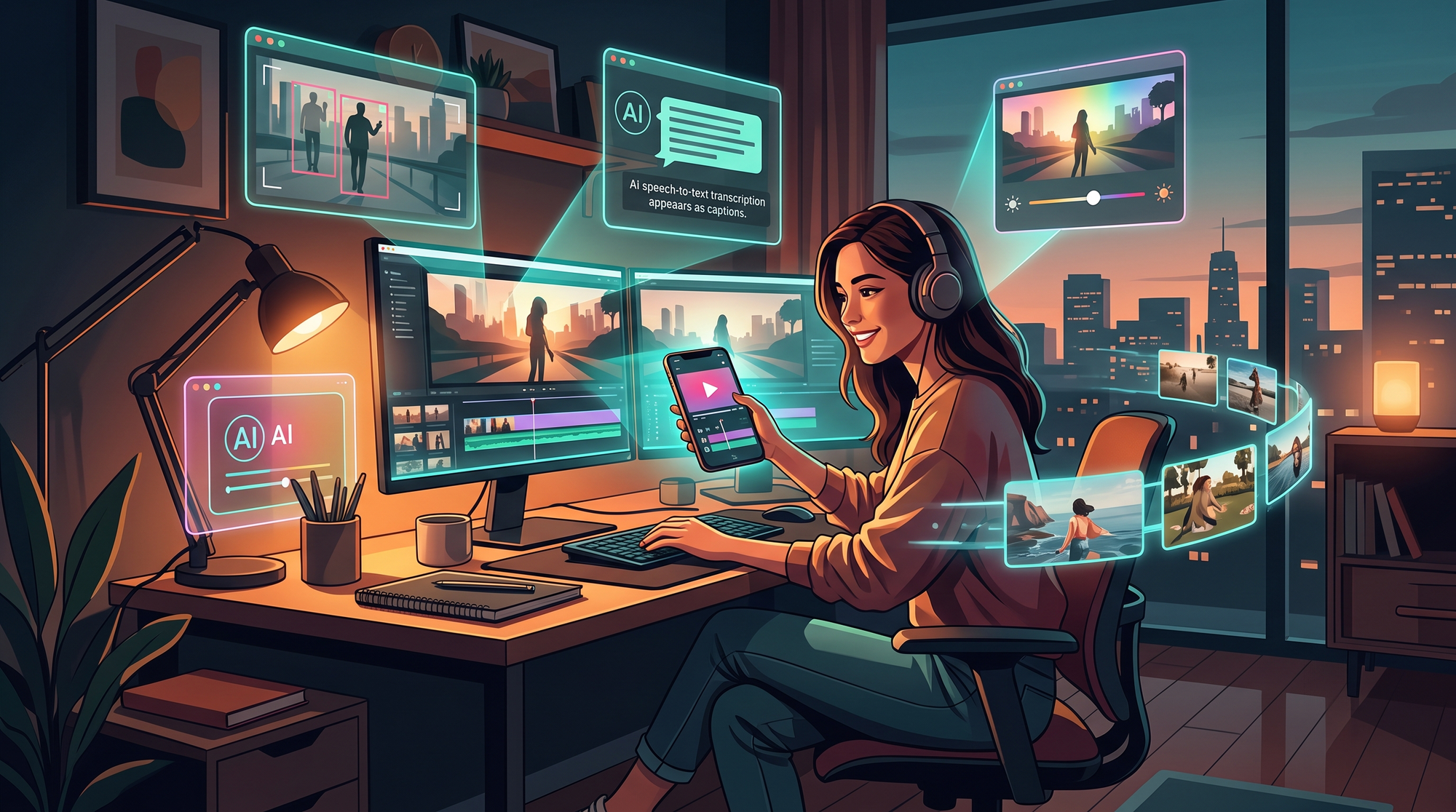Illustration: best ai video editing tools for influencers
