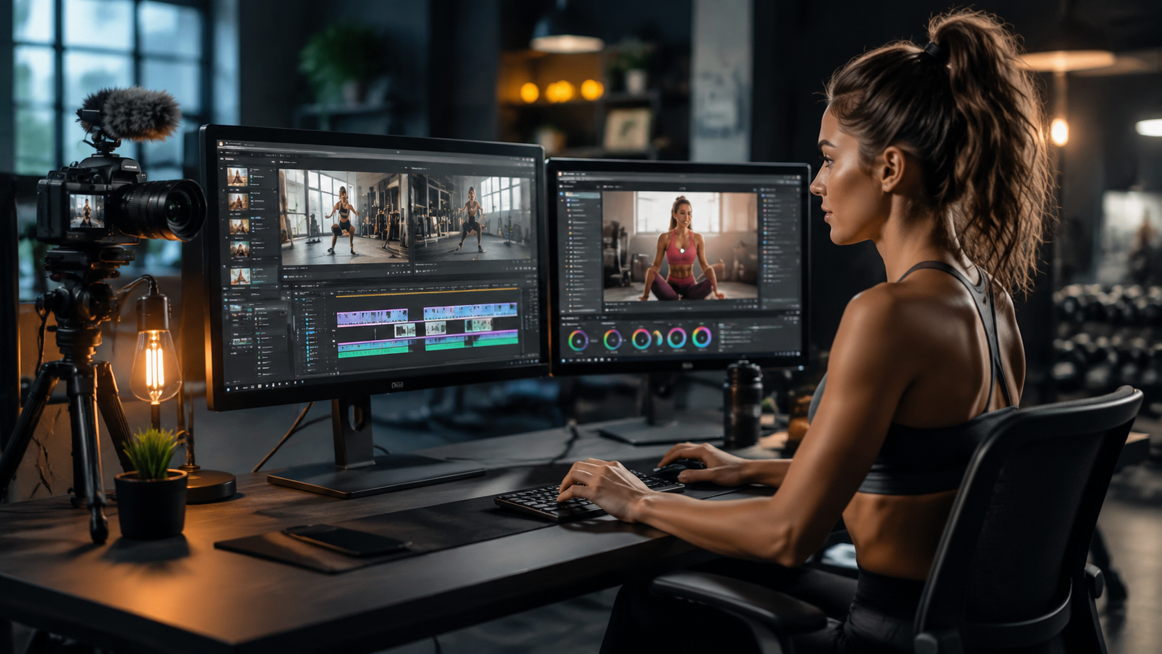 Illustration: ai video editing for fitness influencers