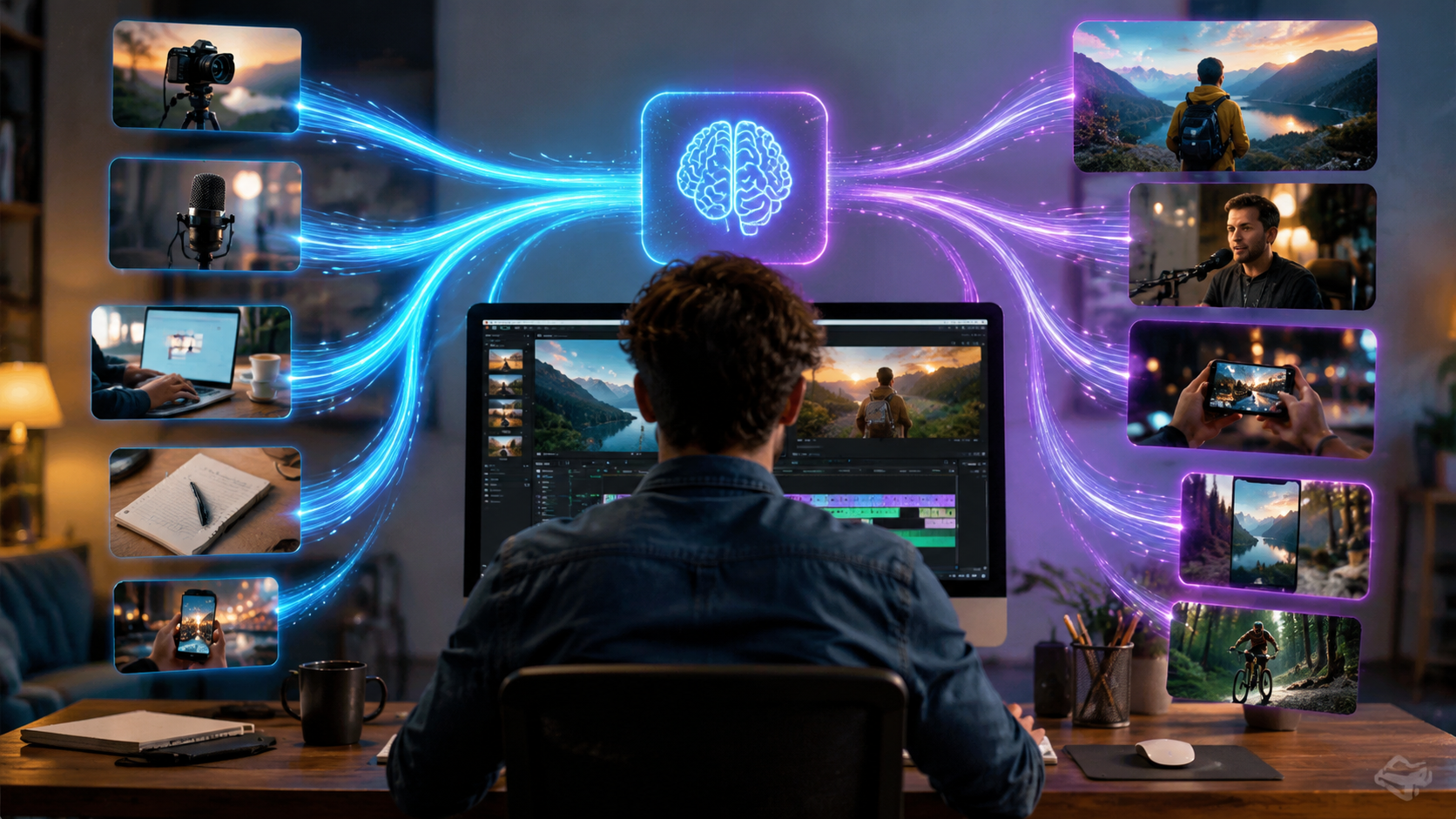 Illustration: how to repurpose content with ai video tools