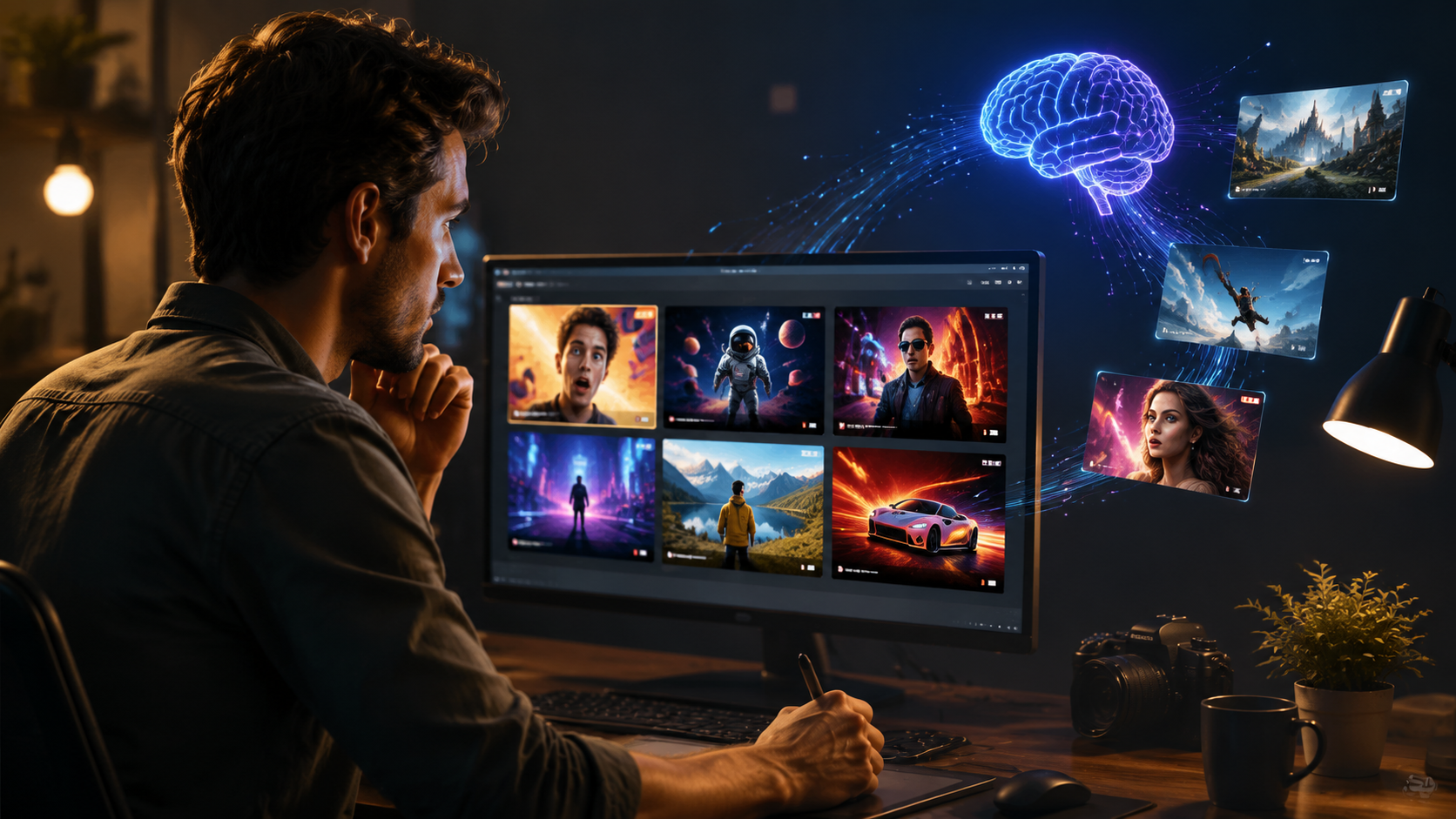 Illustration: how to use ai for video thumbnail creation