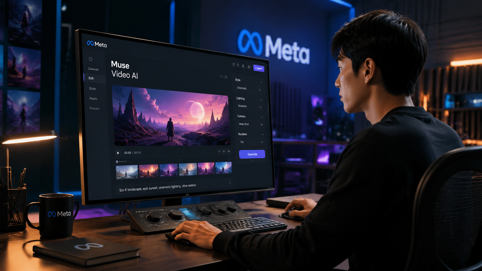 Illustration: muse video ai at meta
