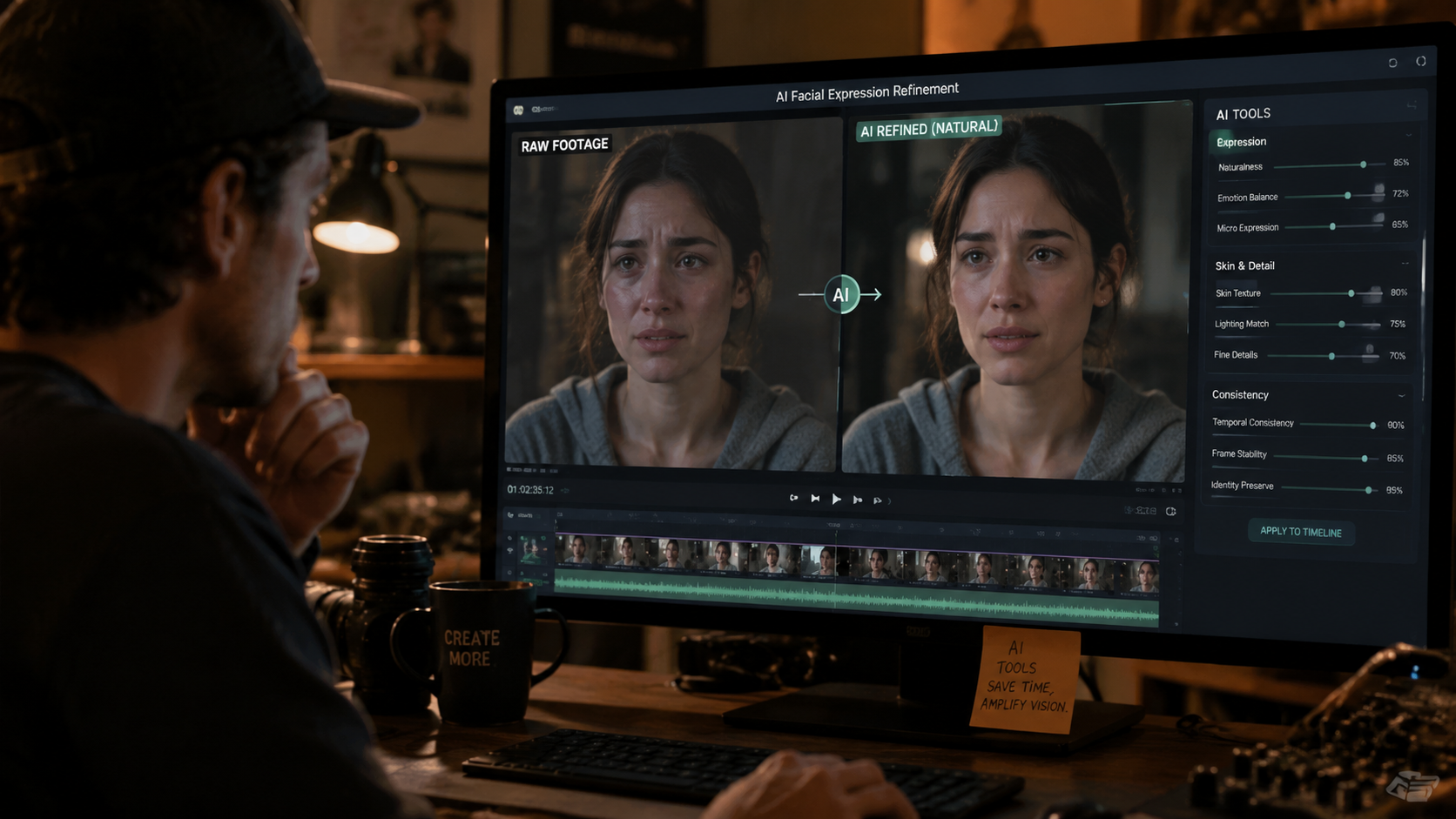 Illustration: how to make ai videos look more natural