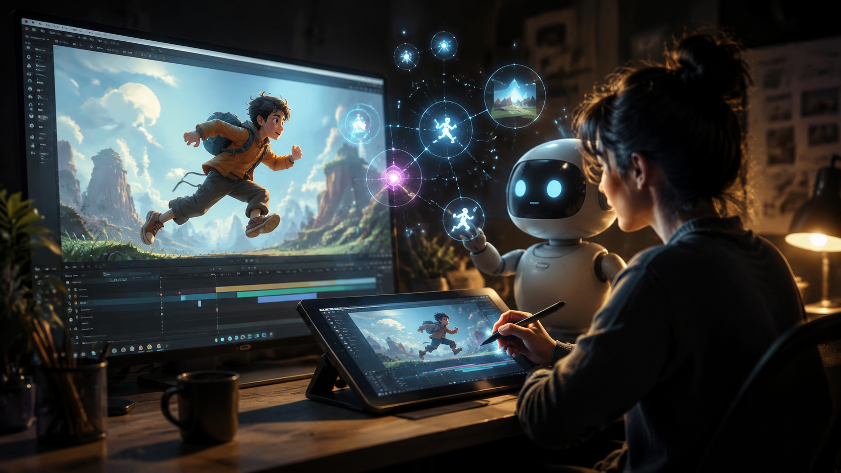 Illustration: timbal ai animation tool