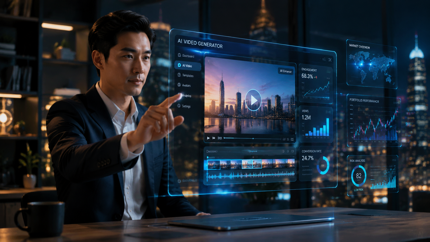 Illustration: ai video tools for fintech brands