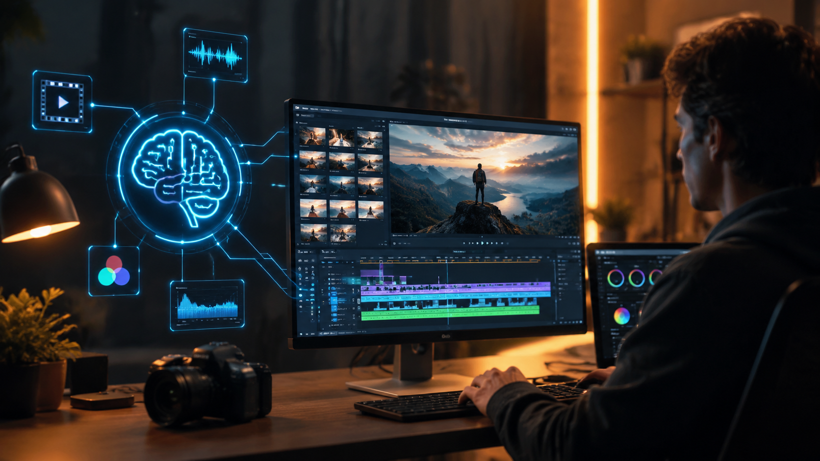 Illustration: ai video editing for youtube automation