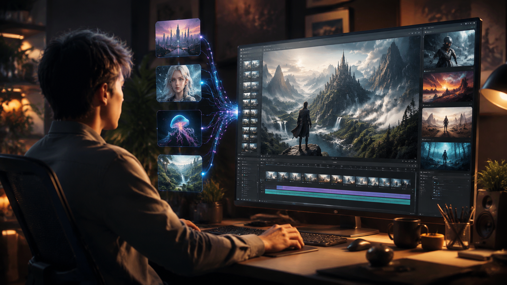 Illustration: how to create ai videos without filming