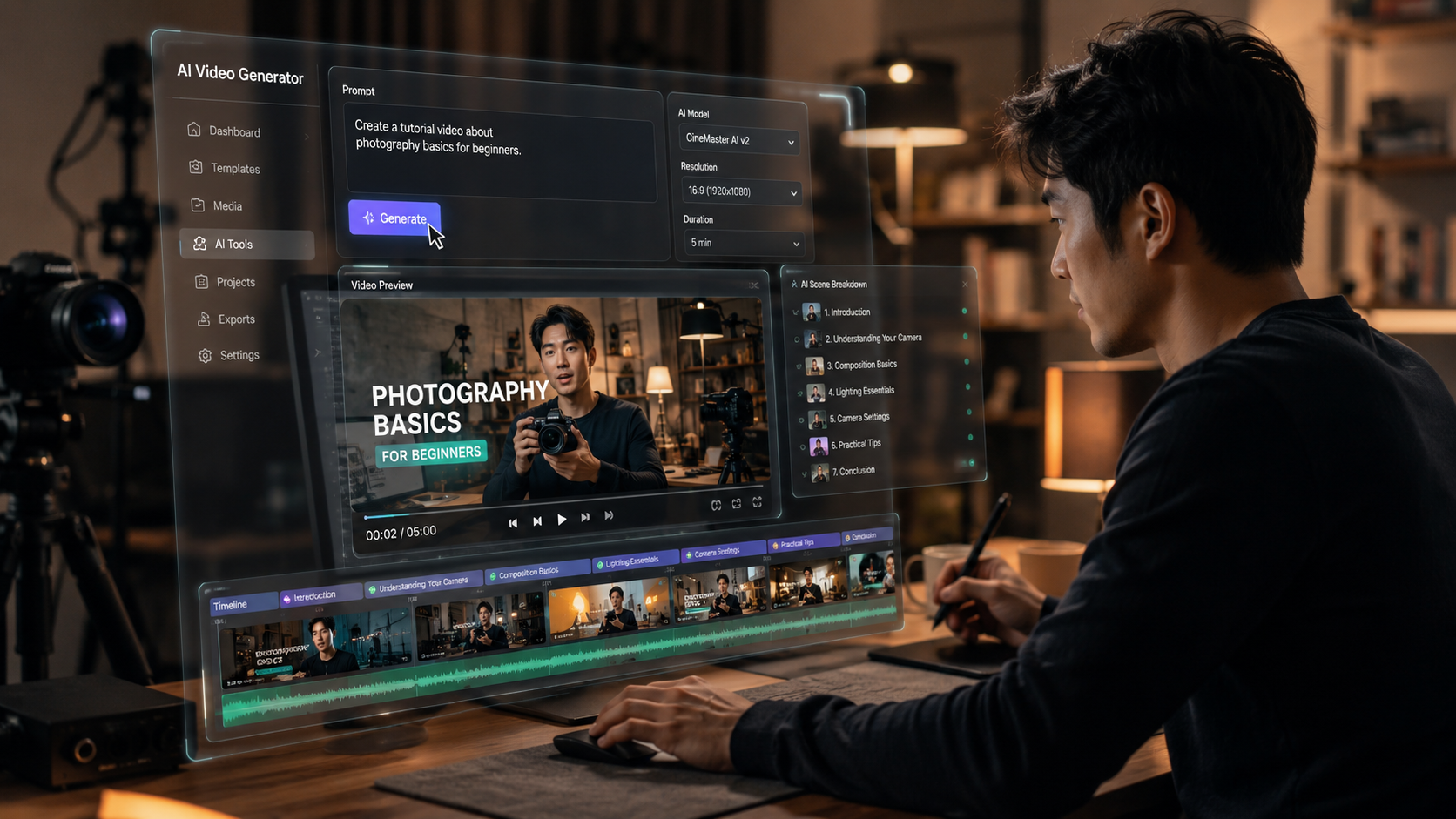 Illustration: how to make ai-generated video tutorials
