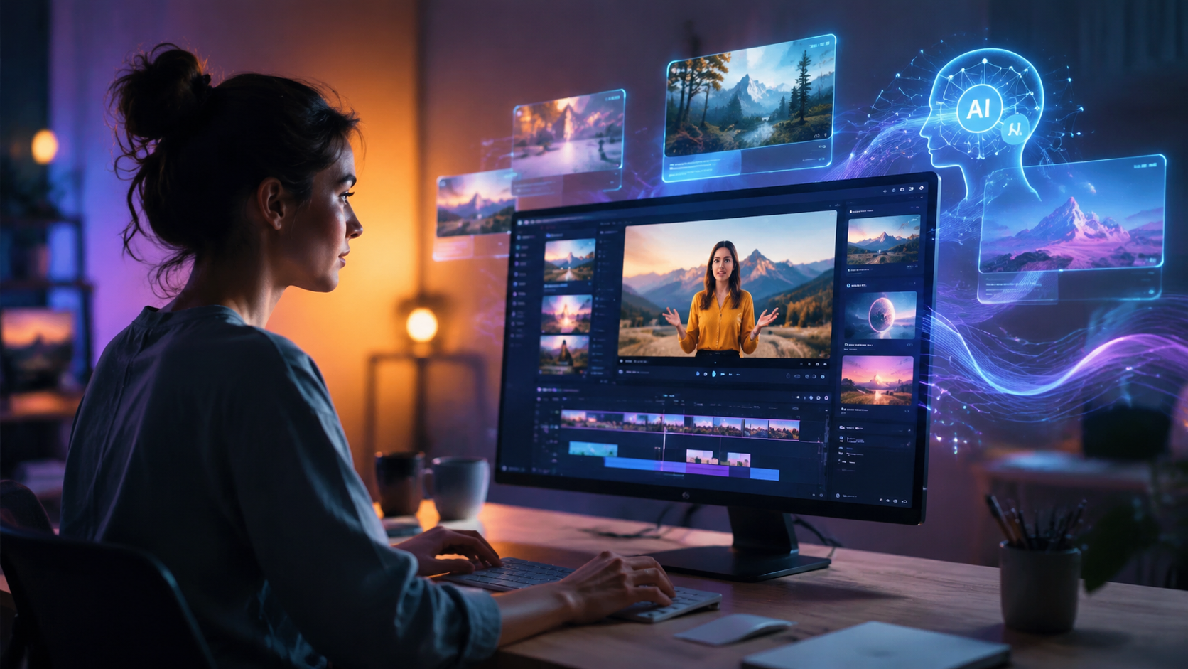 Illustration: how to make ai-generated video presentations