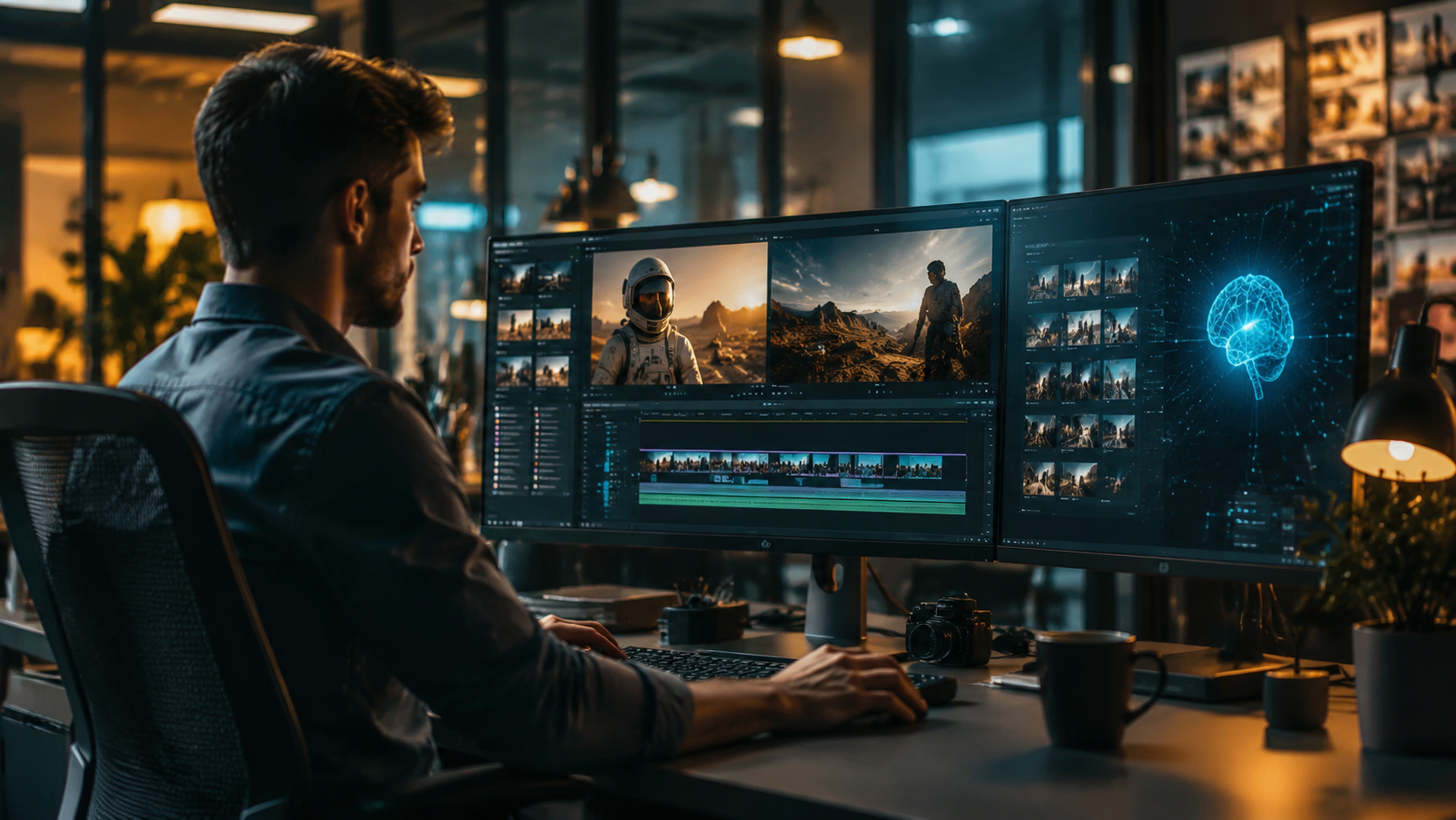 Illustration: ai video editing for businesses