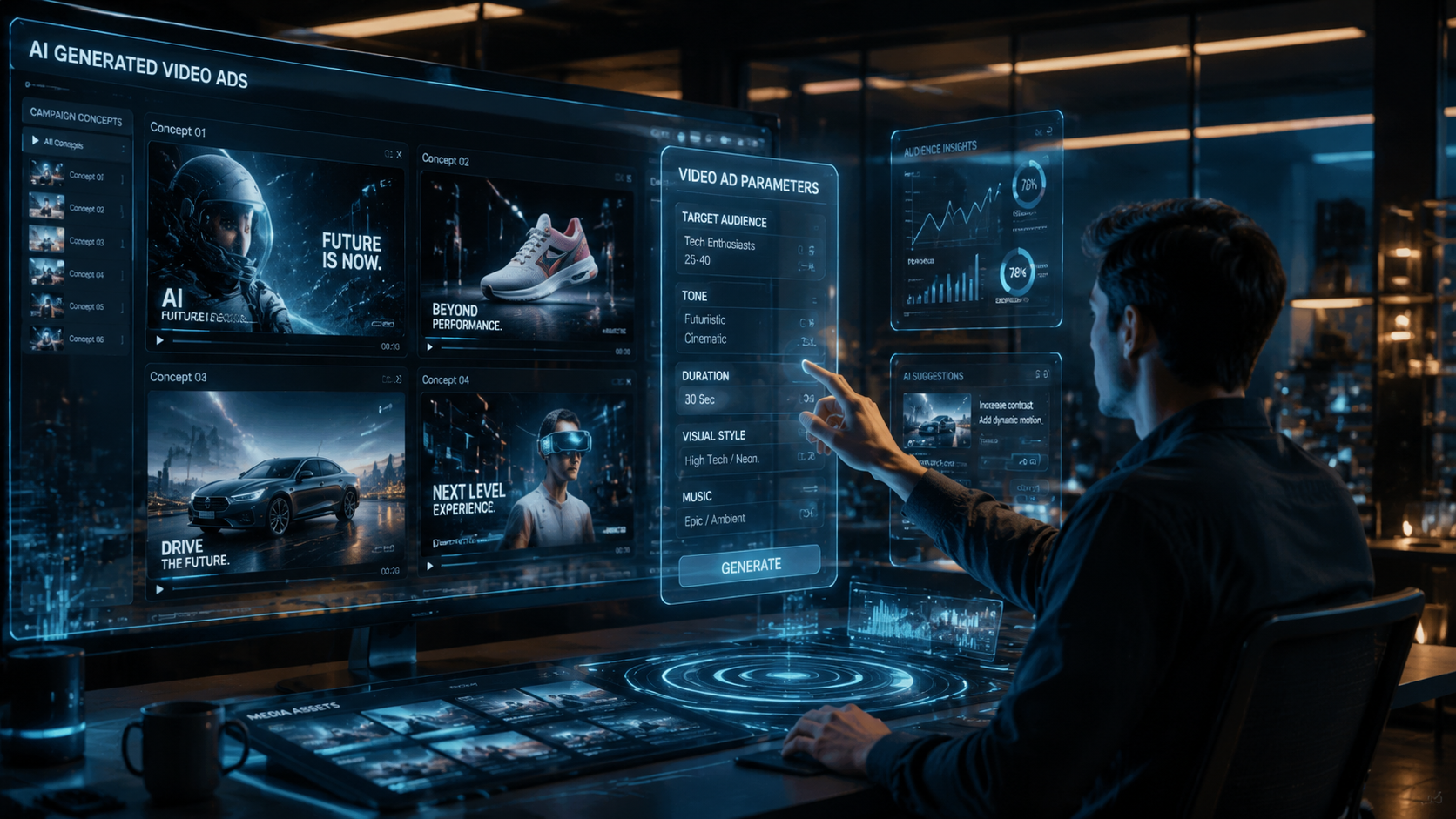 Illustration: how to create ai-powered video ads