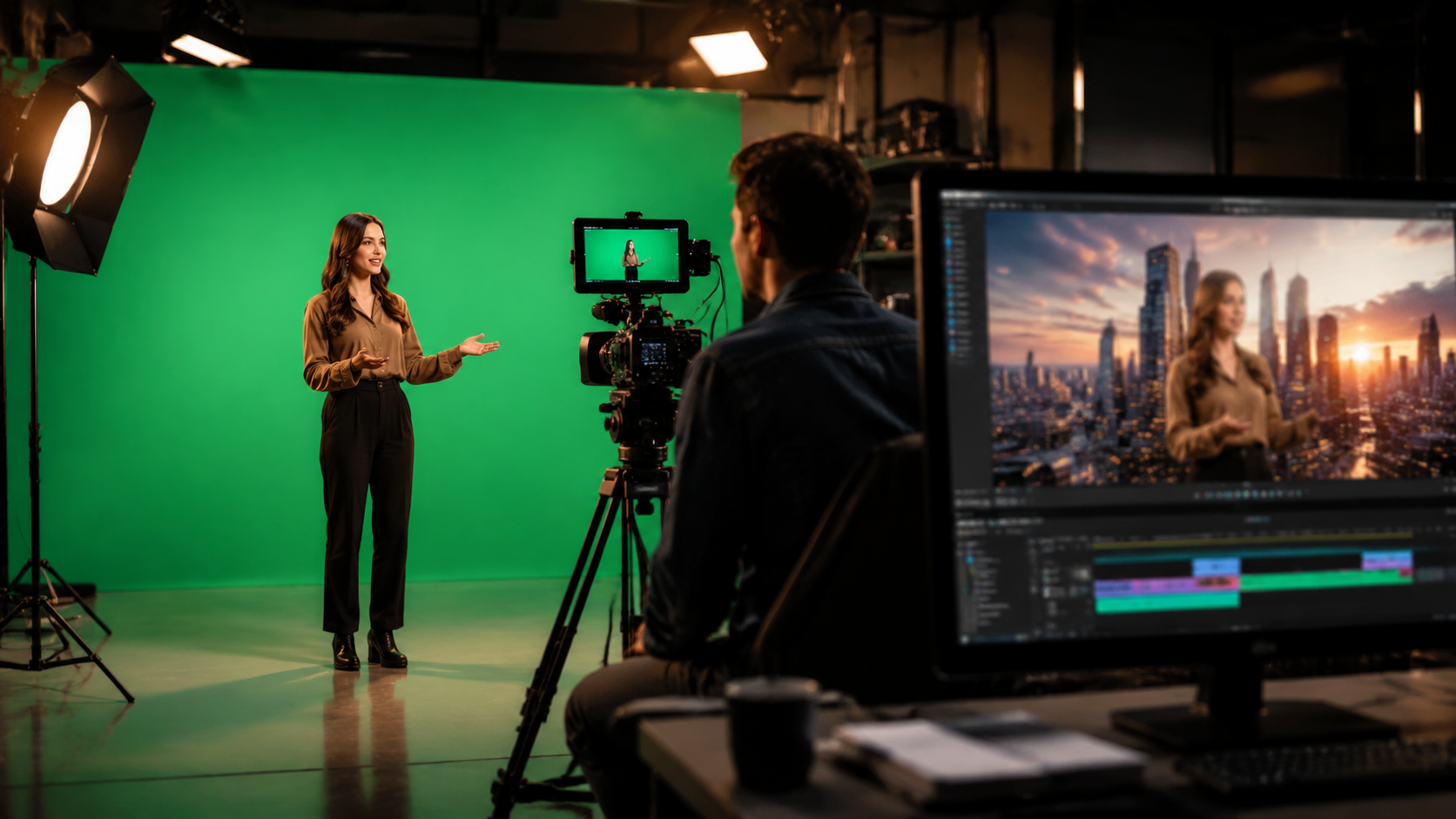 Illustration: how to make ai videos with green screen