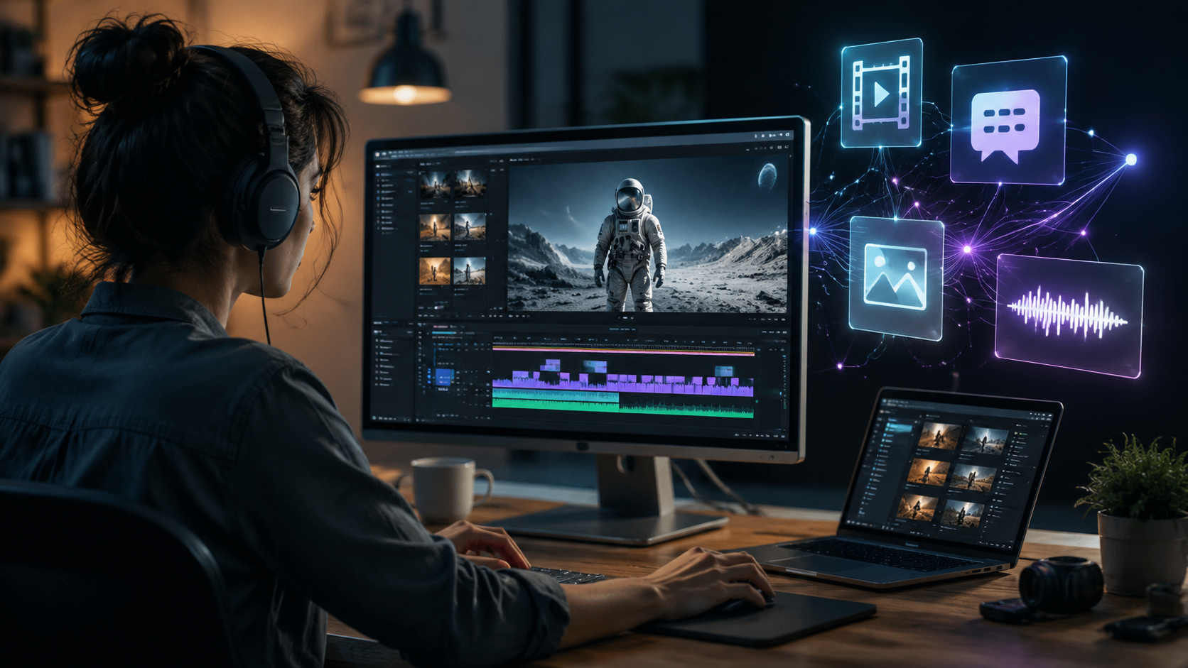 Illustration: how to create ai videos with captions