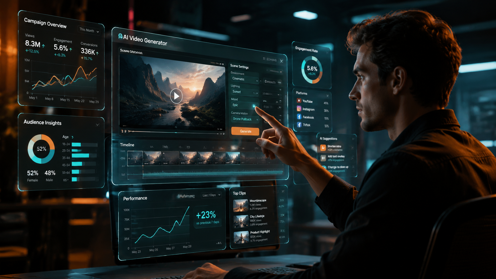 Illustration: top ai video tools for marketers 2026