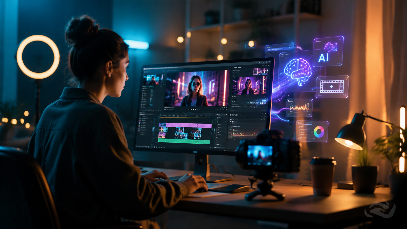 Illustration: ai video editing for tiktok videos