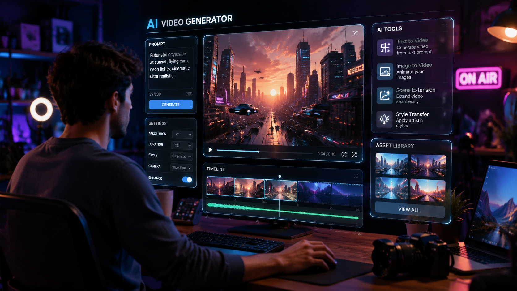 Illustration: ai video generator for tech reviews