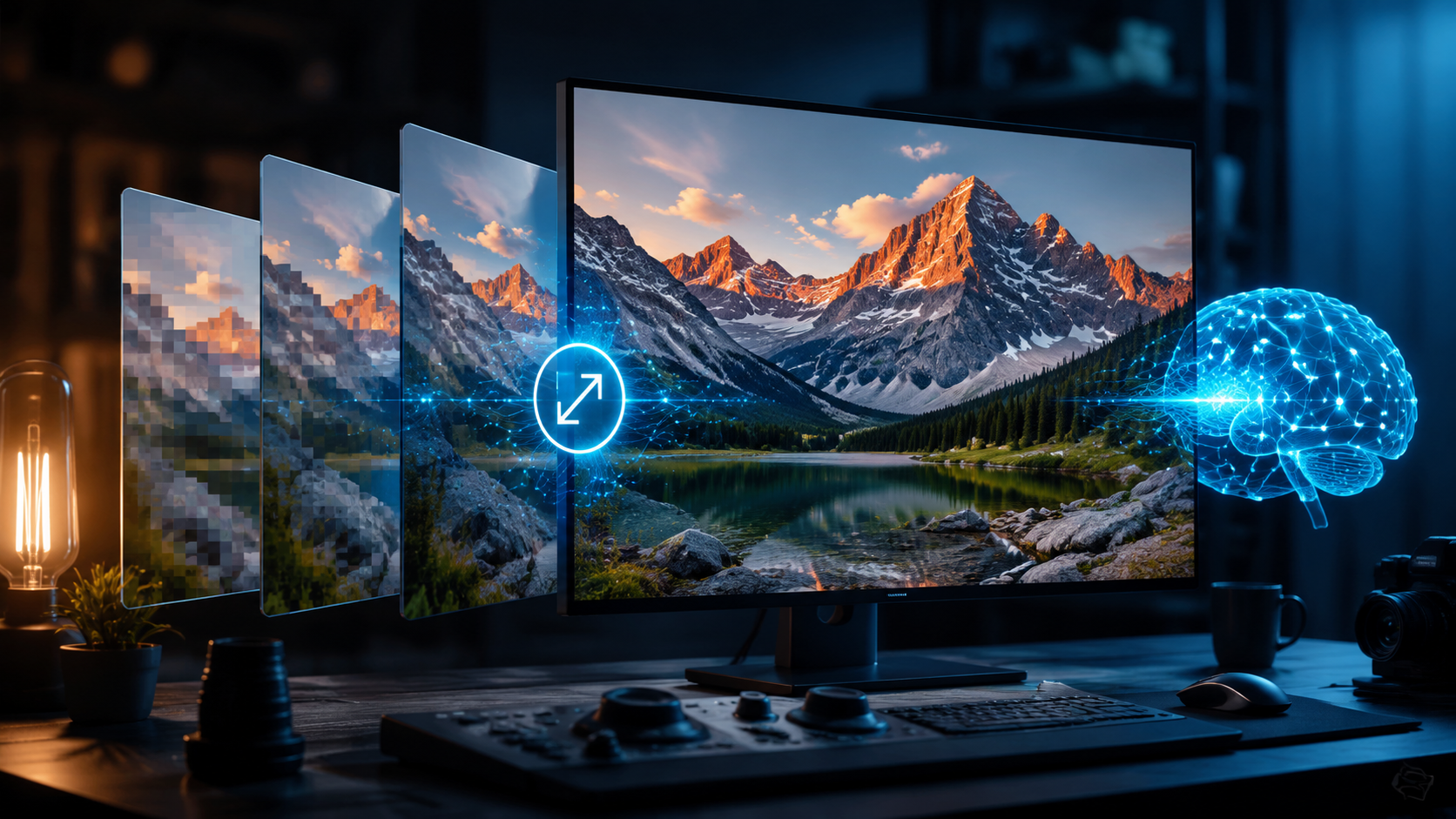 Illustration: best ai tools for video upscaling