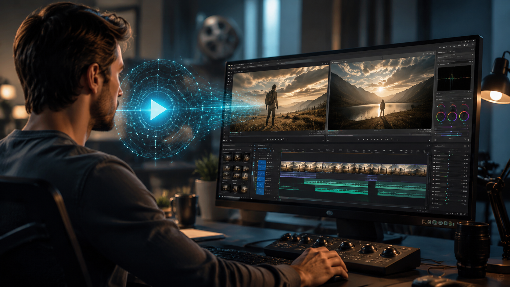 Illustration: ai video editing for live action clips