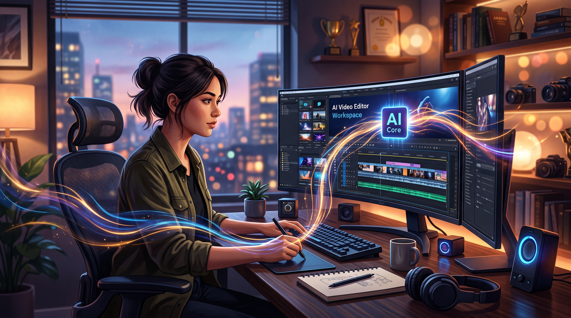 Illustration: how to edit videos with ai free