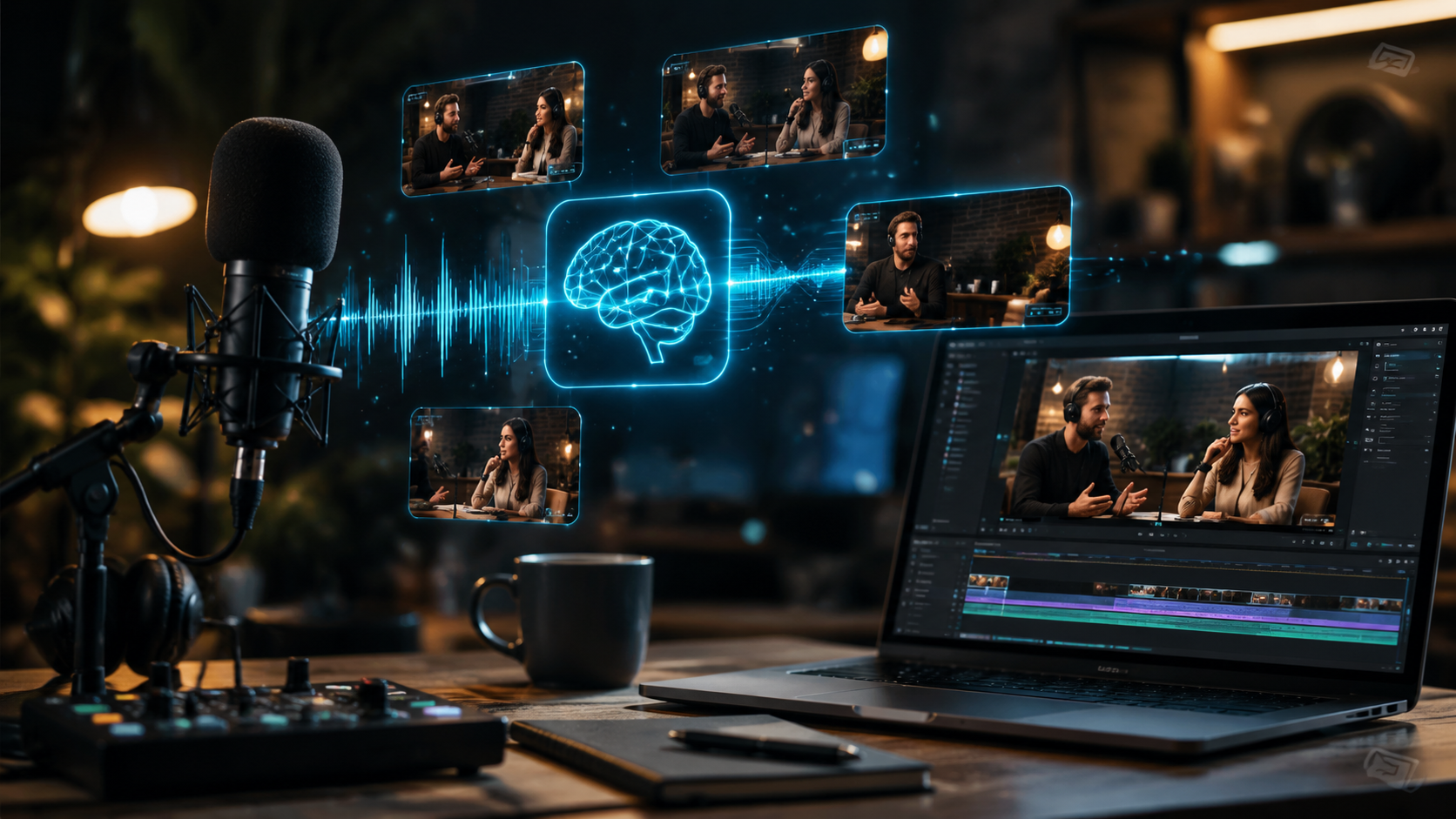 Illustration: ai video generator for podcast highlights