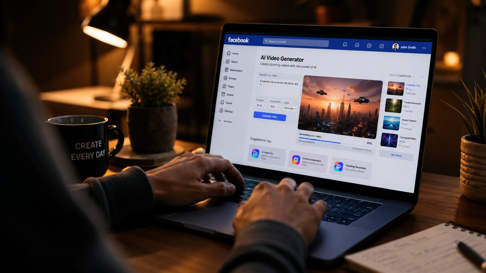 Illustration: best ai video generator for facebook
