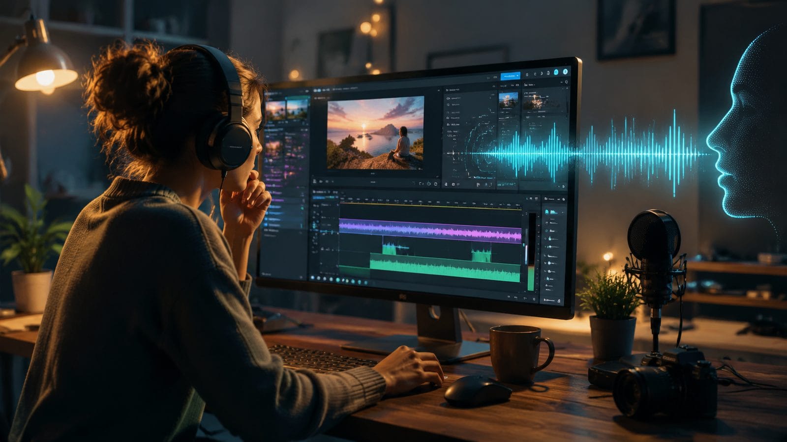 Illustration: how to add voiceover with ai video tools