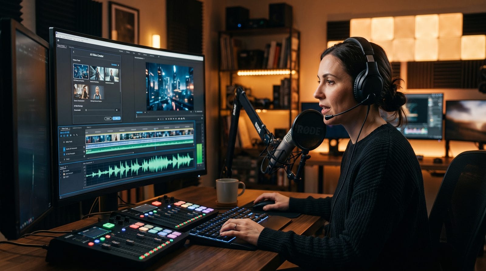 Illustration: how to make ai videos with voiceover
