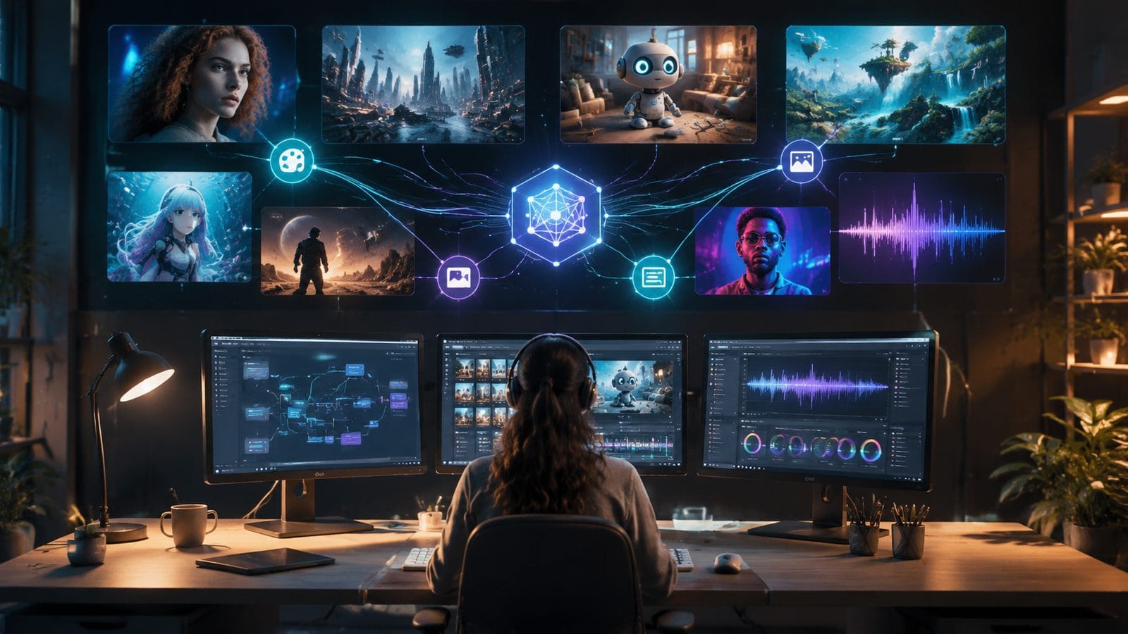 Illustration: vivideo.ai multi-model workflow