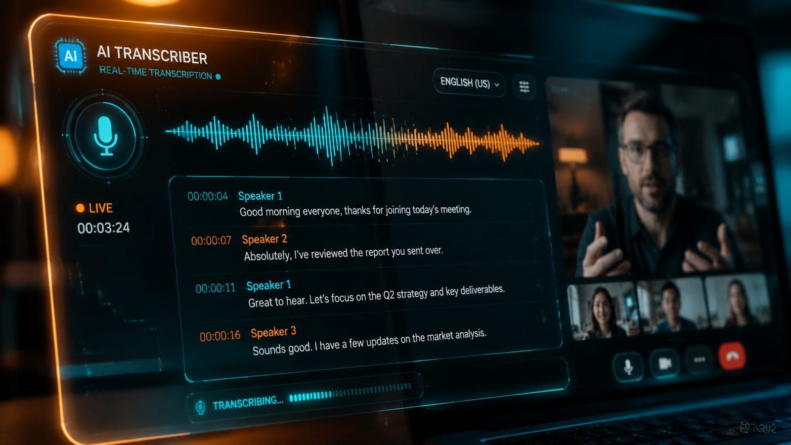 Illustration: how to use ai for video transcription