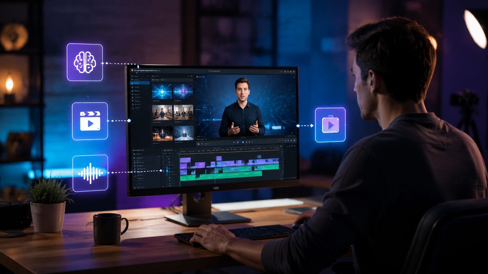 Illustration: ai video editing for online courses