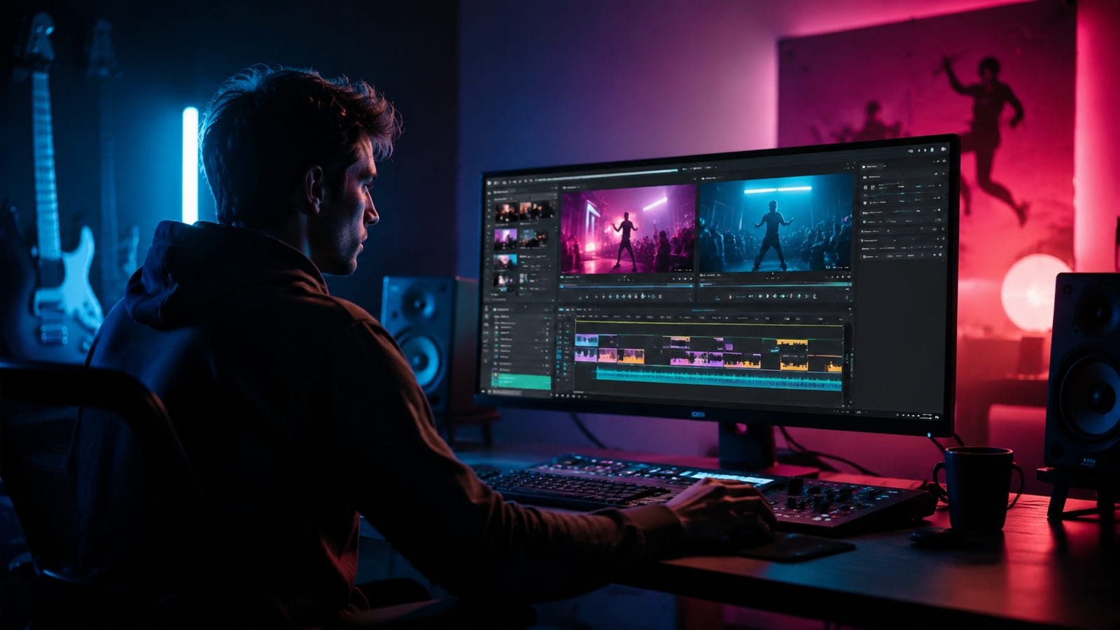 Illustration: ai video editing for music videos