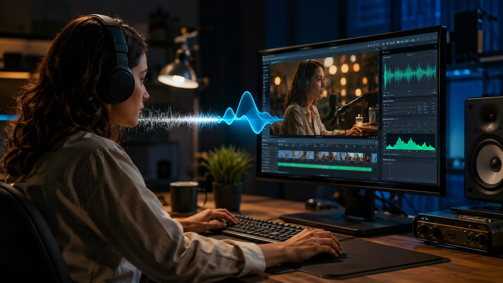 Illustration: how to remove background noise using ai video tools