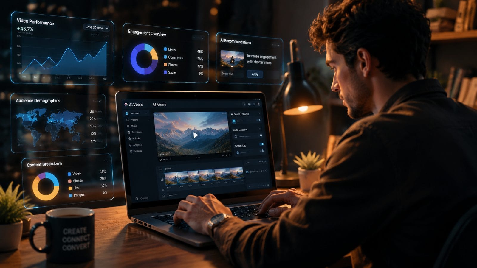 Illustration: best ai video tools for content marketers