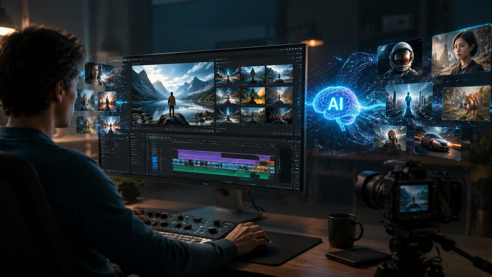 Illustration: ai video generator editor market