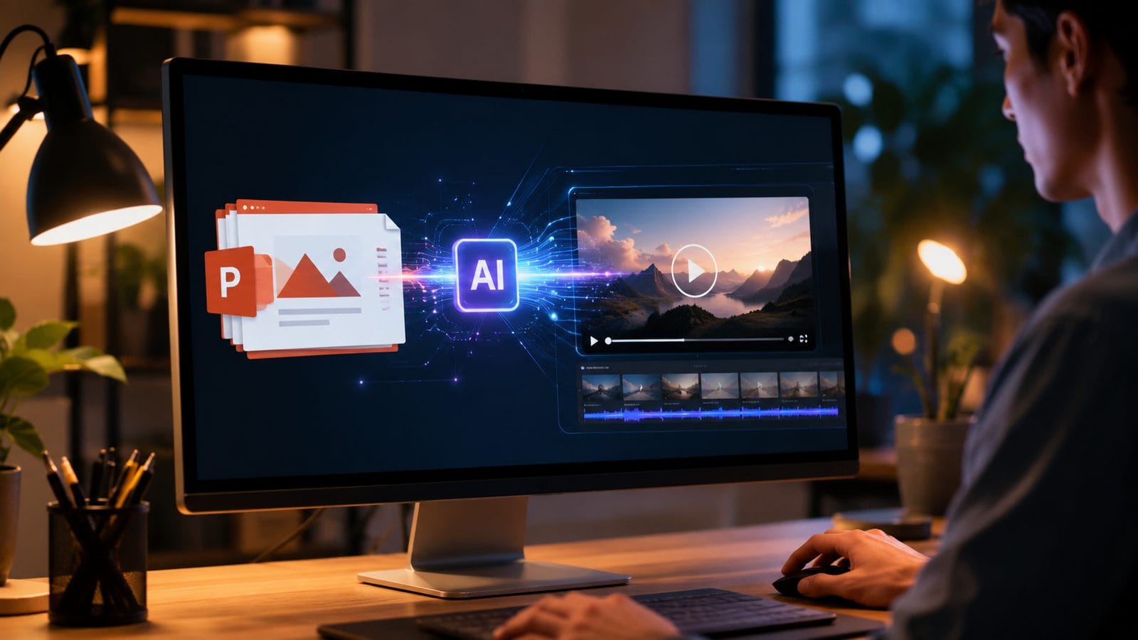 Illustration: how to generate video from powerpoint with ai