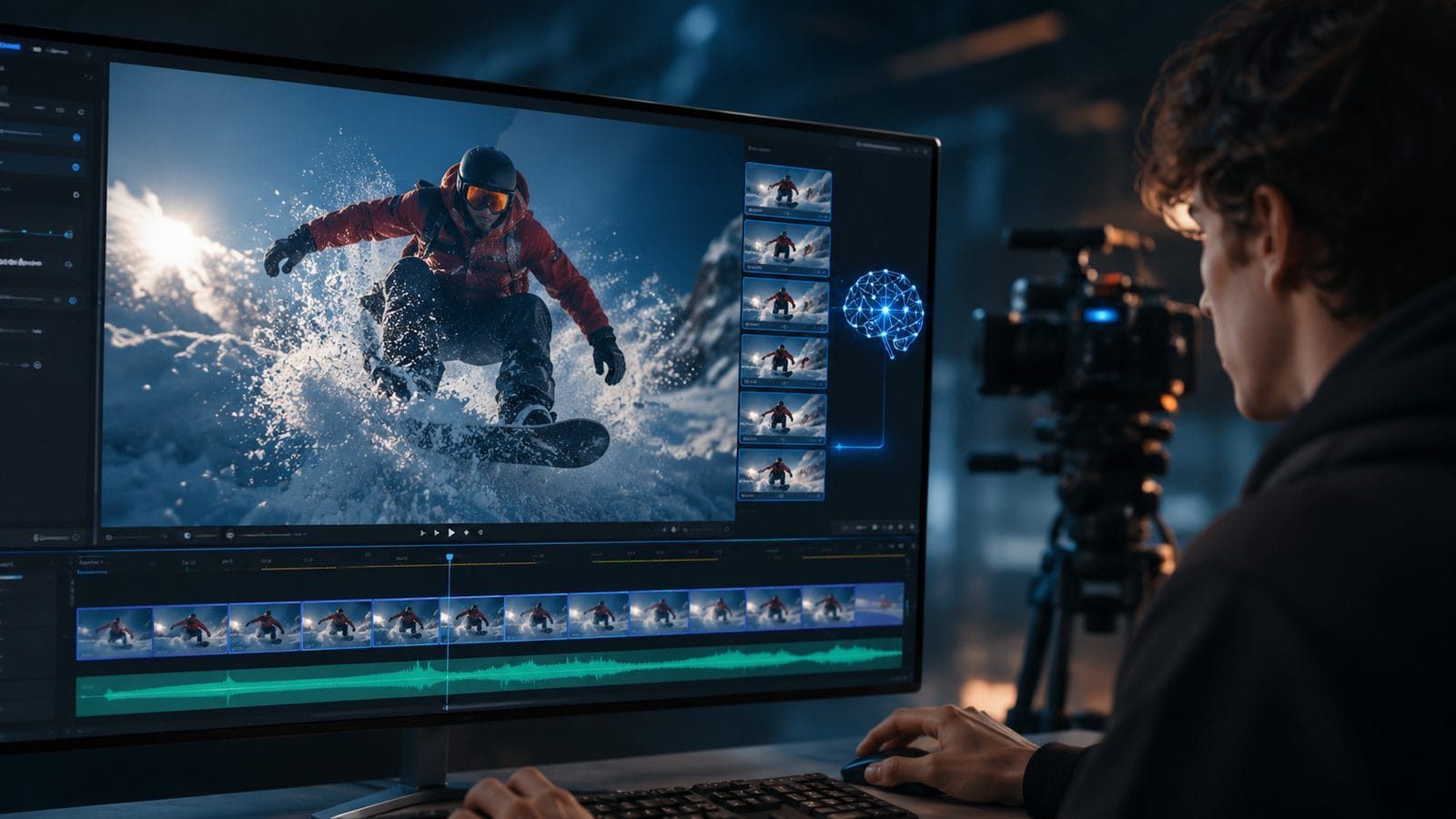 Illustration: ai video editing for slow motion effects