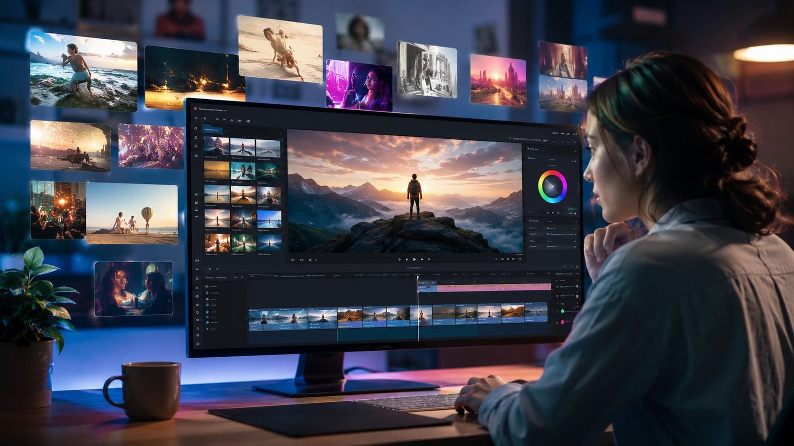 Illustration: ai video maker with templates