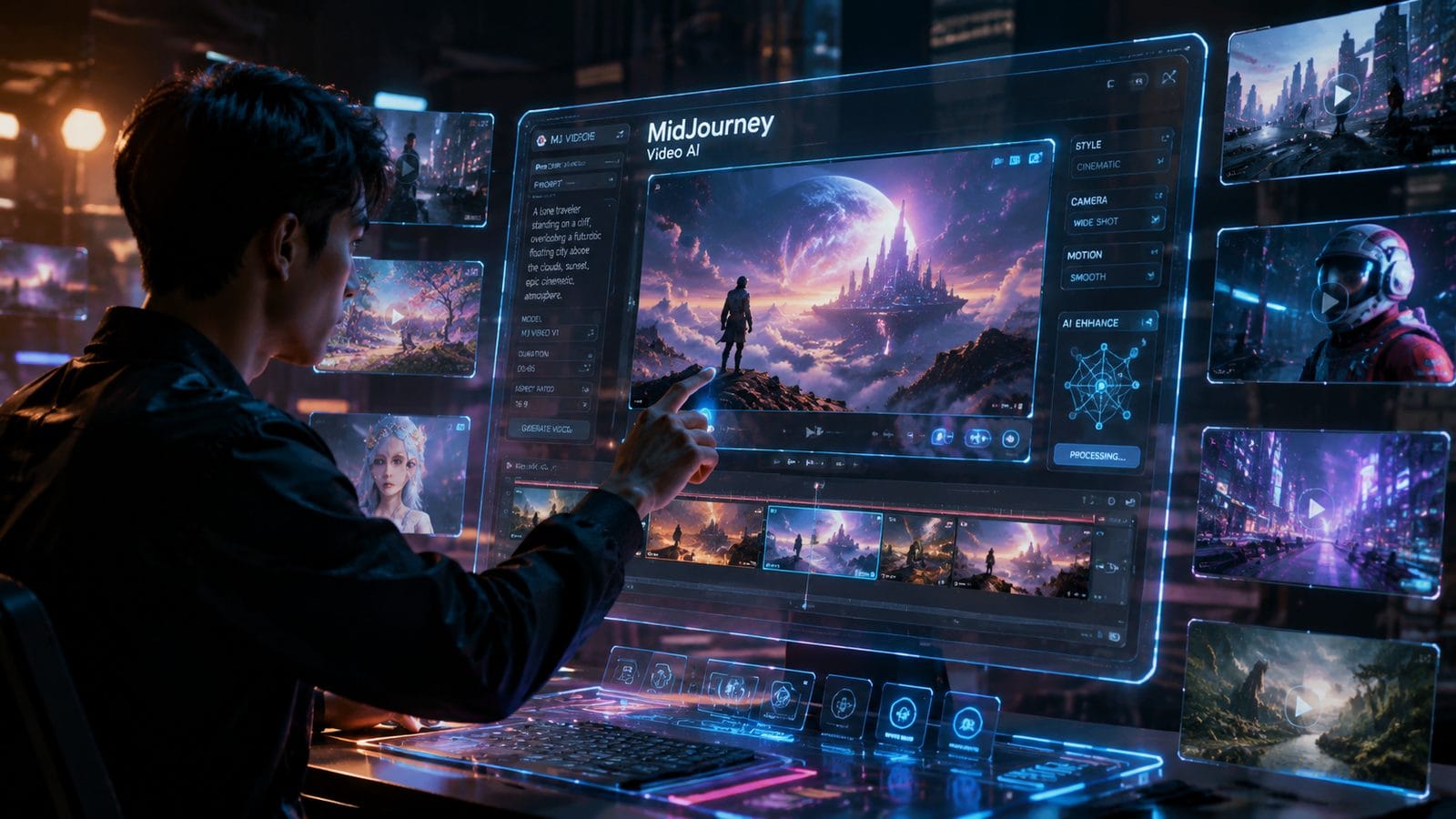 Illustration: midjourney video ai free