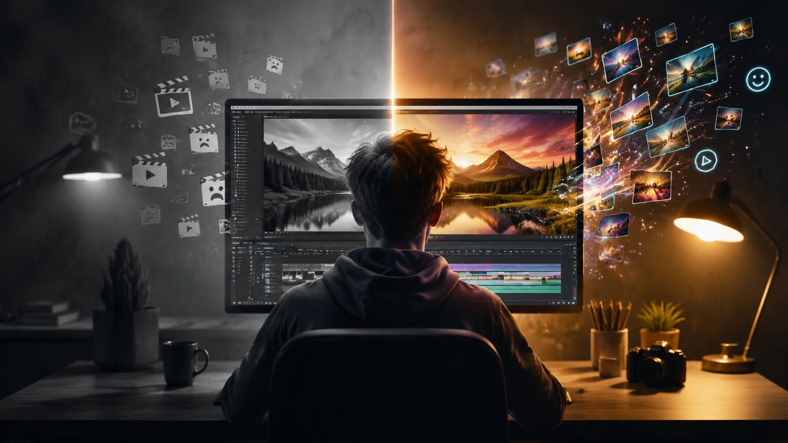 Illustration: free vs paid ai video tools