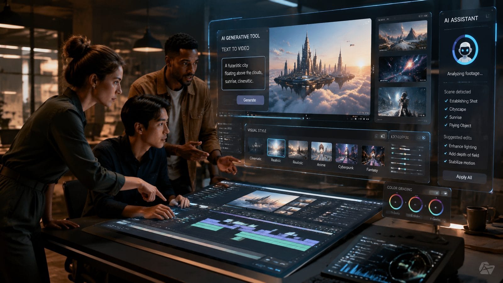 Illustration: unified ai video platform tools