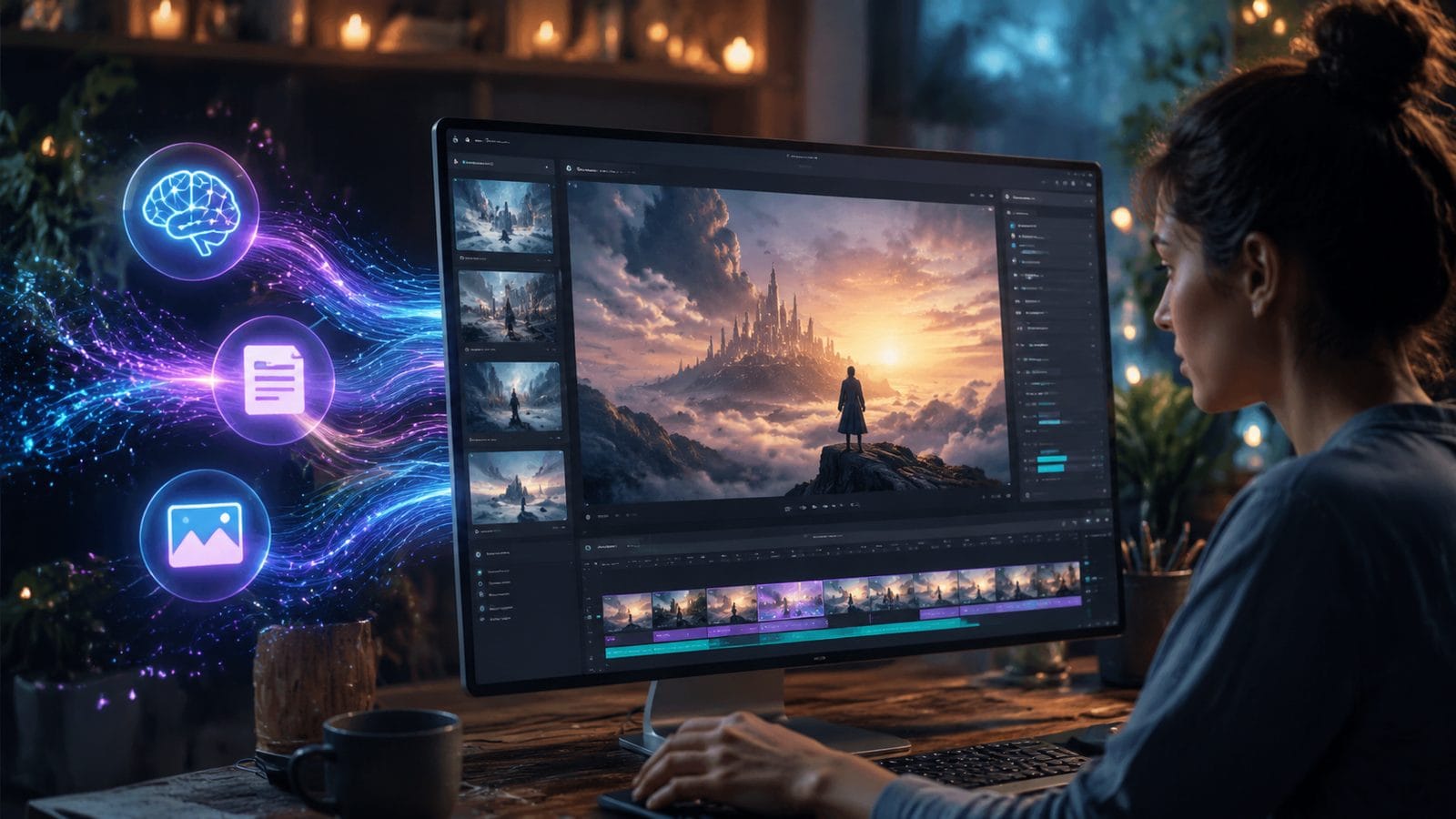 Illustration: how to create ai videos from text