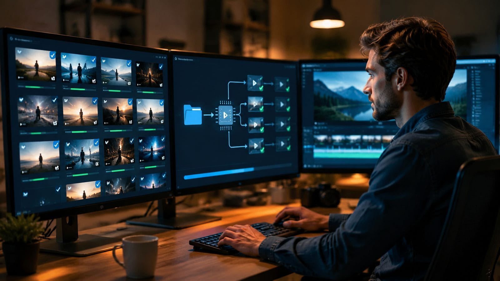 Illustration: how to batch process ai videos