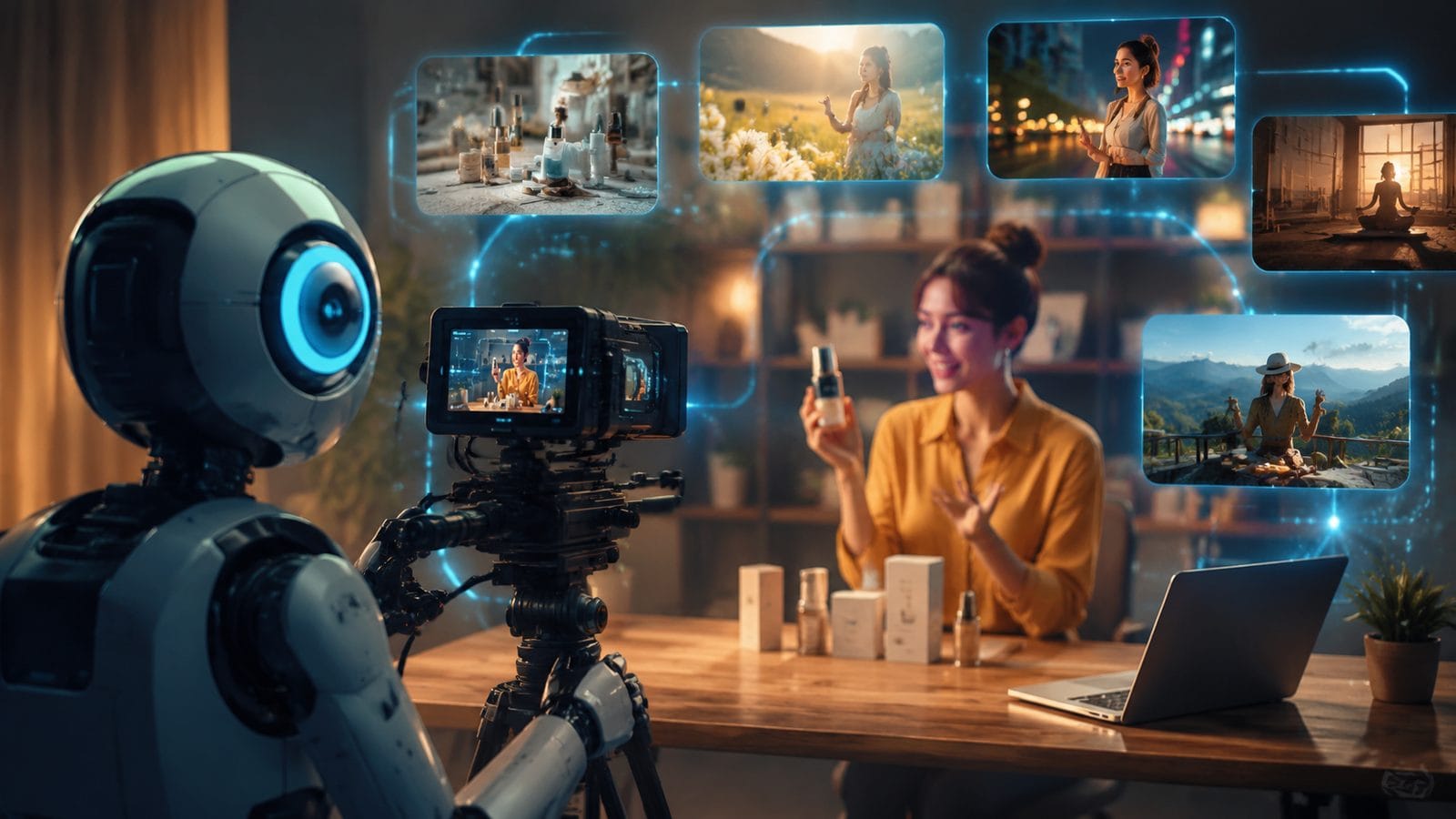 Illustration: text to video ai for brand awareness