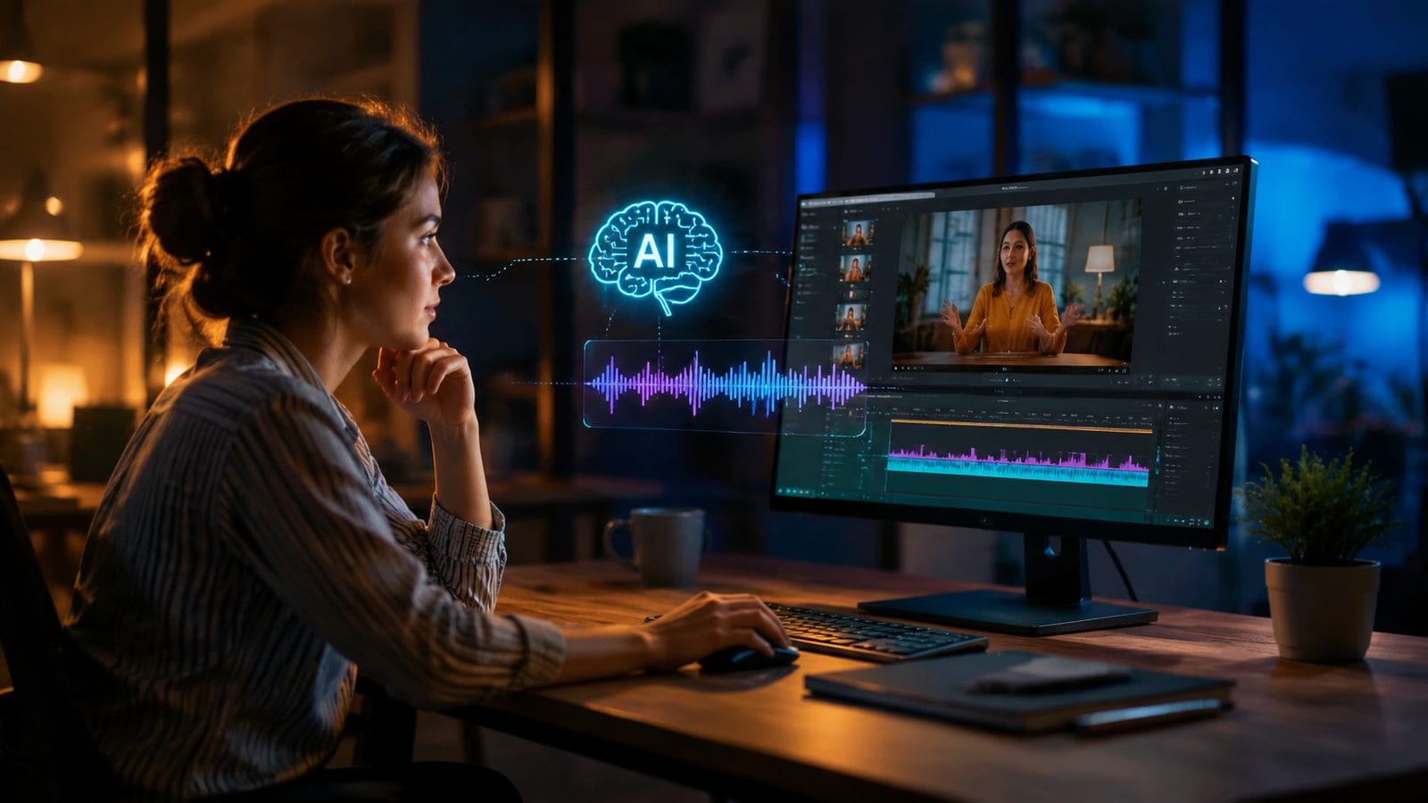 Illustration: how to add subtitles with ai