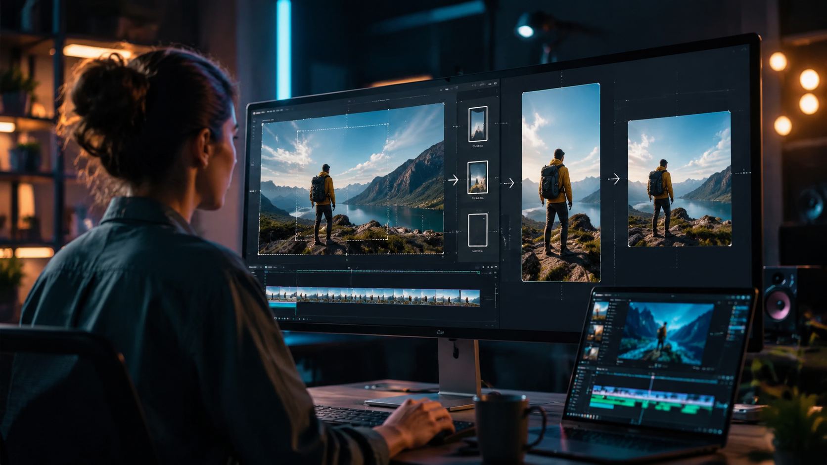 Illustration: how to resize videos with ai editing