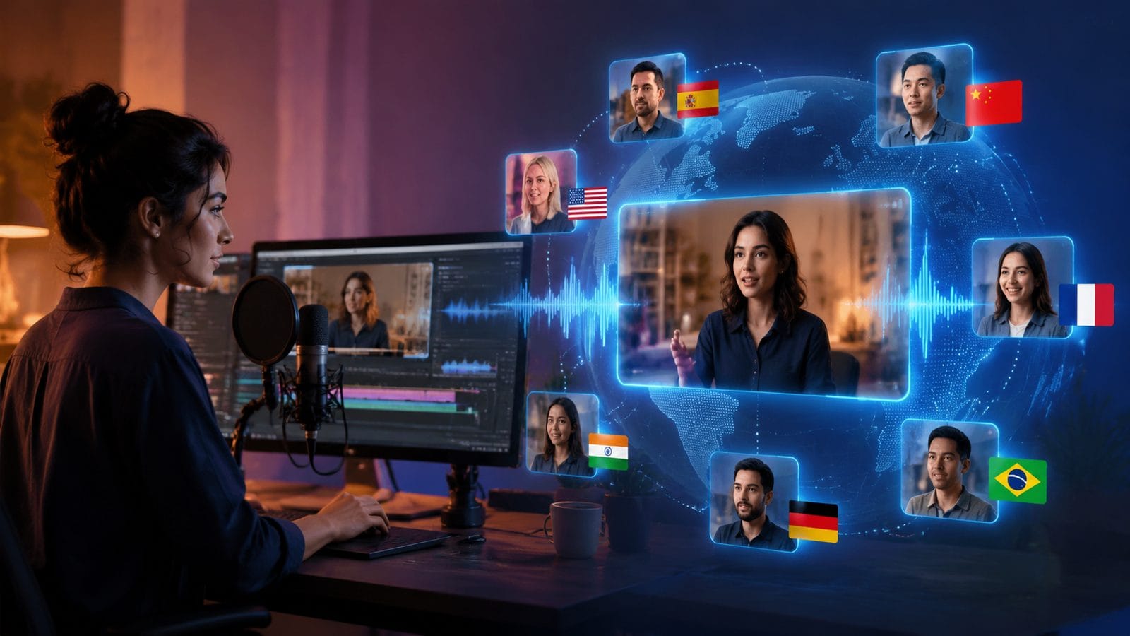 Illustration: how to create multilingual ai videos