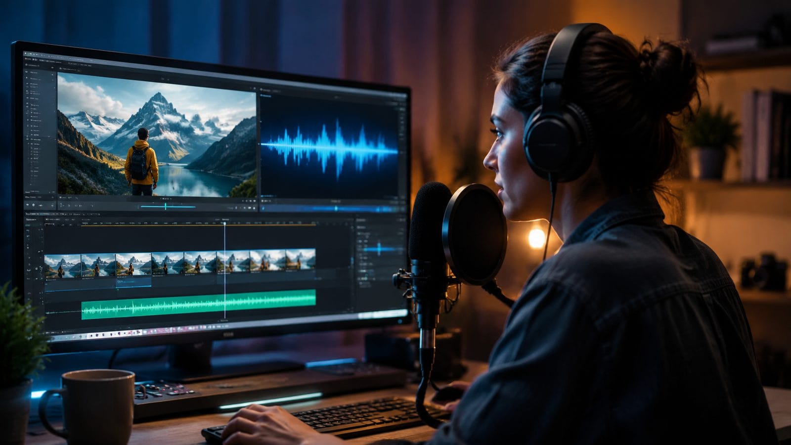 Illustration: how to add voiceover in ai video editor