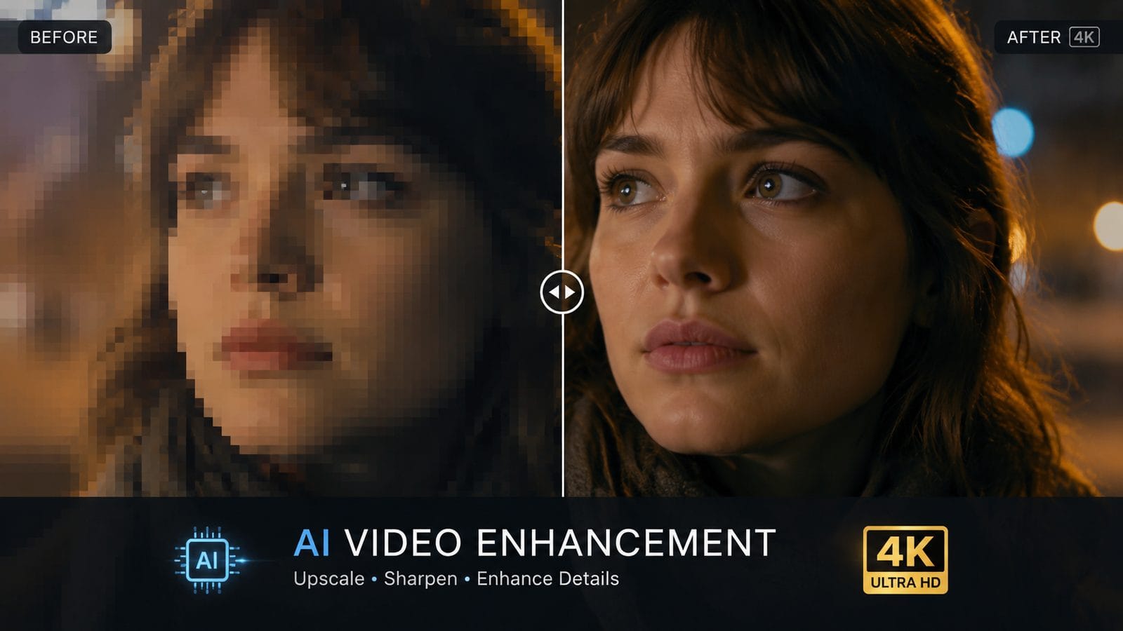 Illustration: how to upscale video resolution with ai