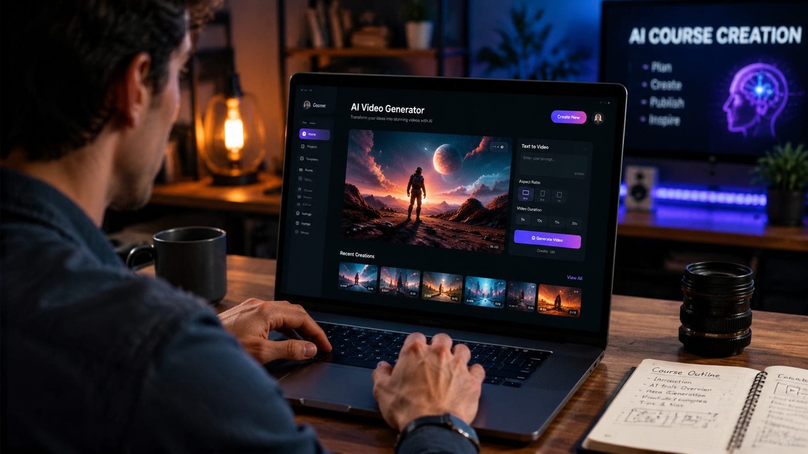 Illustration: ai video generator for course creators