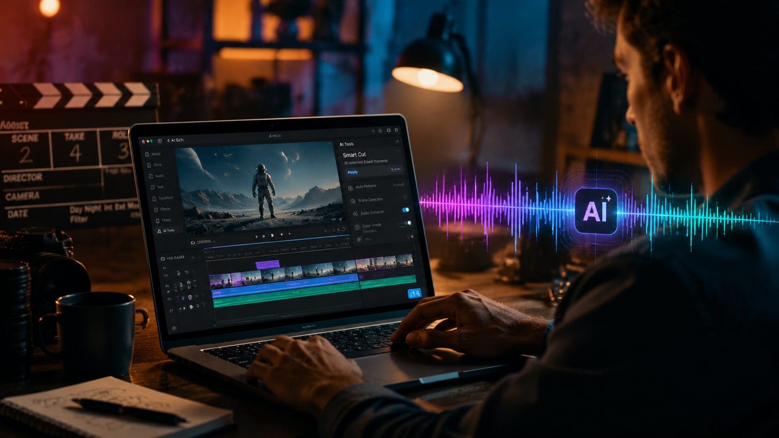 Illustration: how to add music to videos with ai