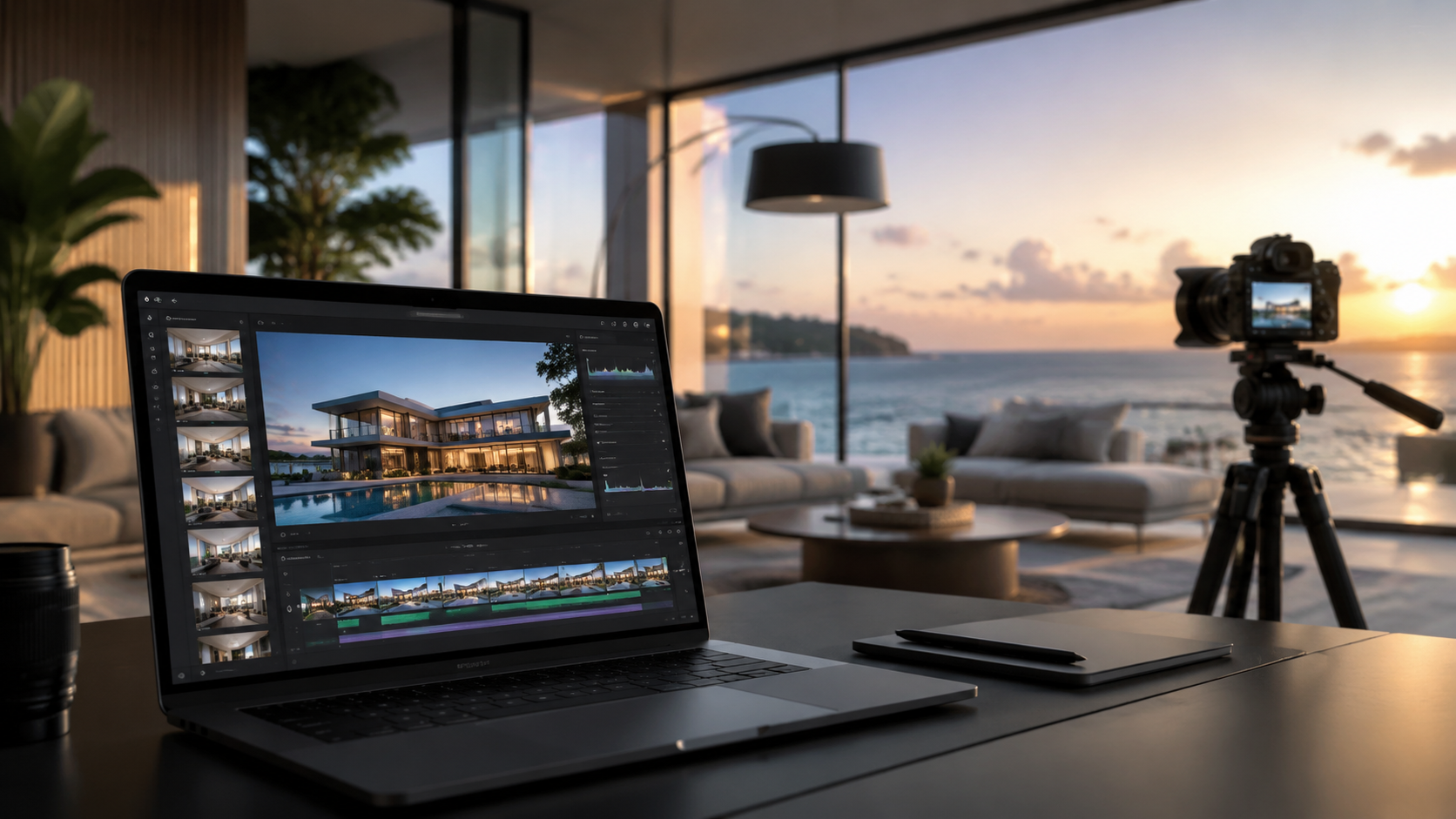 Illustration: ai video editing for real estate listings